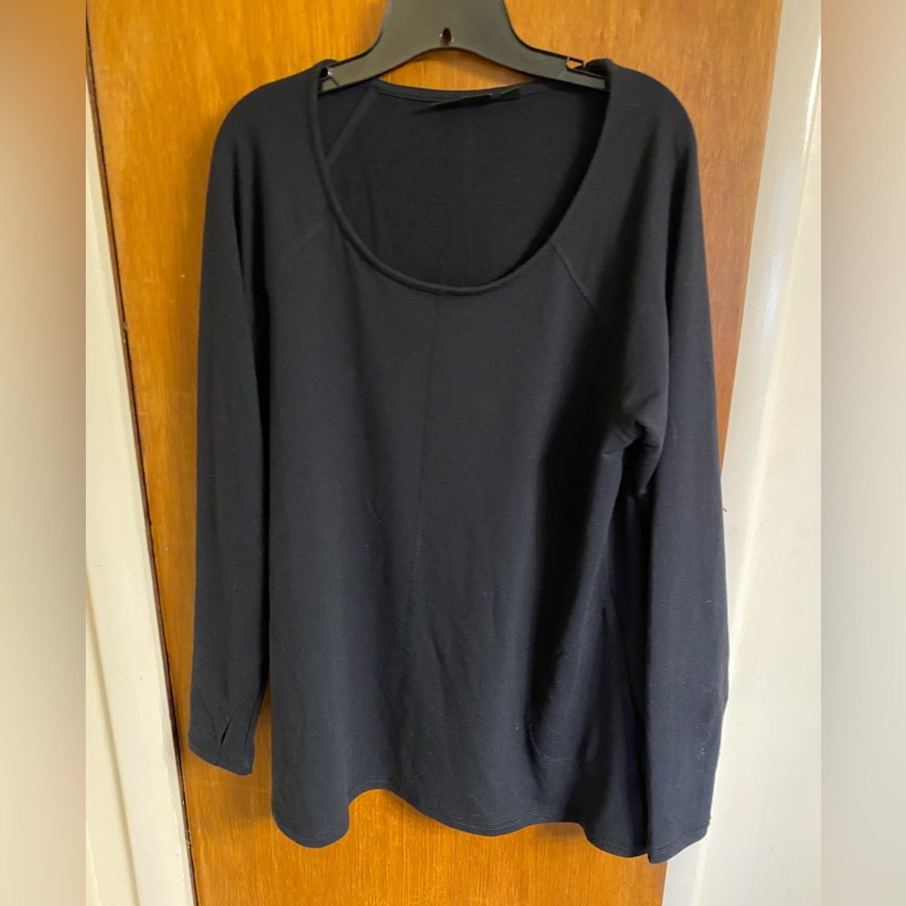 Women’s long sleeve black top, size large by Attitudes by Renee